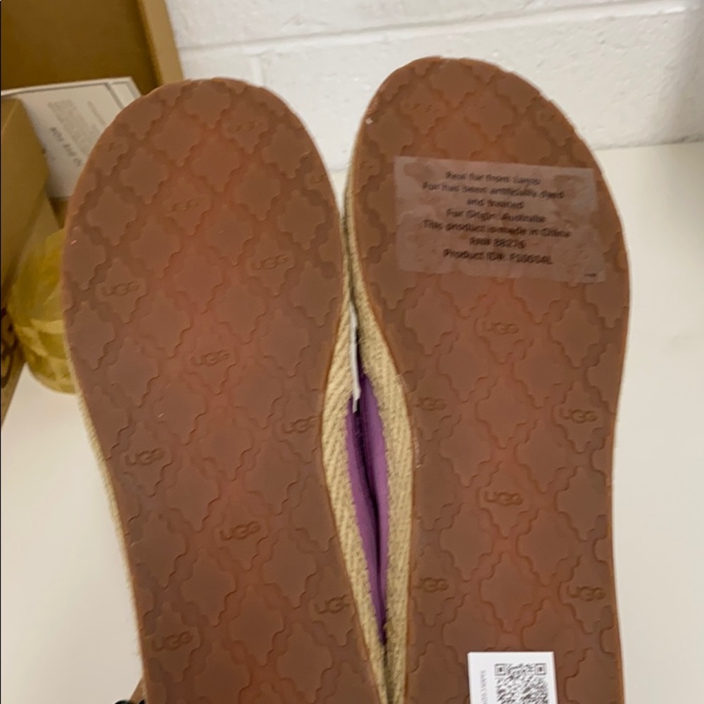 NIB AUTH UGG CHIVON FLAT PINK US 8 - Picture 4 of 5